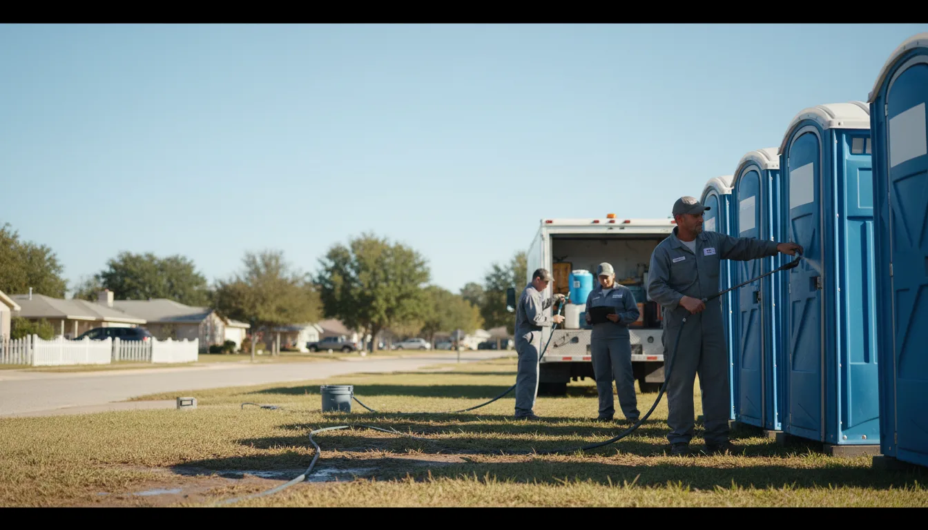 Long-Term Portable Toilet Rental in Woodleaf, NC near me